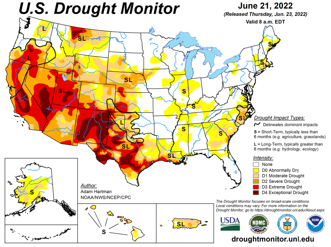 Drought Map 06/21